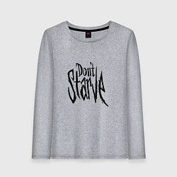 Лонгслив хлопковый женский Don't Starve, цвет: меланж