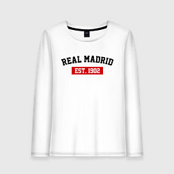 Женский лонгслив FC Real Madrid Est. 1902