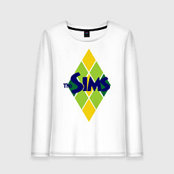 Лонгслив хлопковый женский The Sims, цвет: белый
