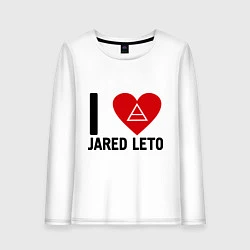 Женский лонгслив I love Jared Leto