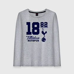 Лонгслив хлопковый женский FC Tottenham 1882, цвет: меланж