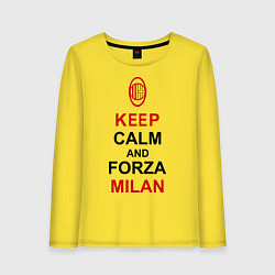 Женский лонгслив Keep Calm & Forza Milan