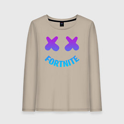 Лонгслив хлопковый женский FORTNITE x MARSHMELLO, цвет: миндальный