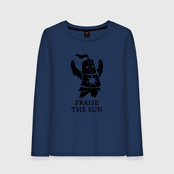 Лонгслив хлопковый женский Praise the Sun, цвет: тёмно-синий
