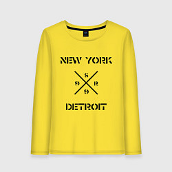 Женский лонгслив NY Detroit