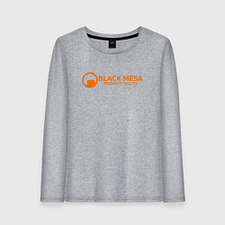 Лонгслив хлопковый женский Black Mesa: Research Facility, цвет: меланж