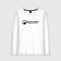 Лонгслив хлопковый женский Black Mesa: Research Facility, цвет: белый