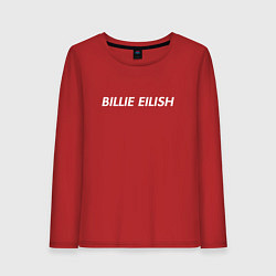 Лонгслив хлопковый женский Billie Eilish, цвет: красный