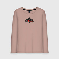 Лонгслив хлопковый женский WorkOut: GTA V Style, цвет: пыльно-розовый