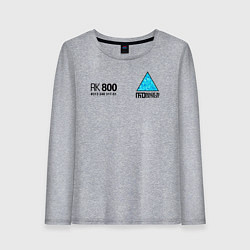 Лонгслив хлопковый женский RK800 CONNOR, цвет: меланж