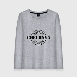 Лонгслив хлопковый женский Made in Chechnya, цвет: меланж