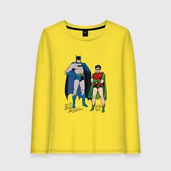 Лонгслив хлопковый женский Batman and Robin, цвет: желтый