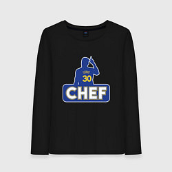 Лонгслив хлопковый женский Curry, цвет: черный