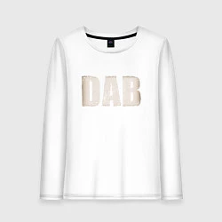 Лонгслив хлопковый женский DAB, цвет: белый