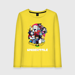 Лонгслив хлопковый женский UNDERTALE, цвет: желтый