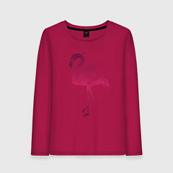 Лонгслив хлопковый женский Flamingo, цвет: маджента