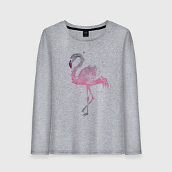 Лонгслив хлопковый женский Flamingo, цвет: меланж