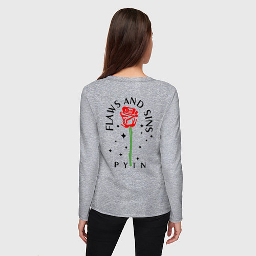 Женский лонгслив EMINEM / Меланж – фото 4