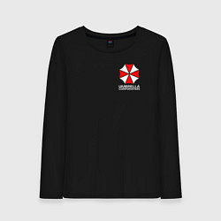 Лонгслив хлопковый женский UMBRELLA CORP, цвет: черный