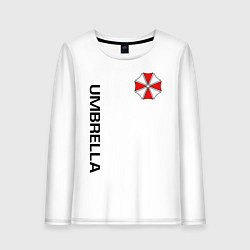 Лонгслив хлопковый женский UMBRELLA CORP, цвет: белый