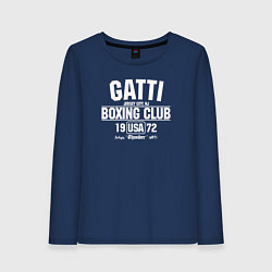 Лонгслив хлопковый женский Gatti Boxing Club, цвет: тёмно-синий