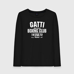 Лонгслив хлопковый женский Gatti Boxing Club, цвет: черный