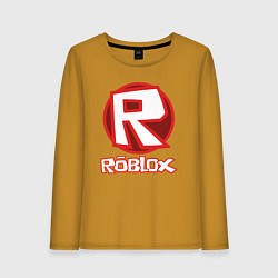 Лонгслив хлопковый женский ROBLOX, цвет: горчичный