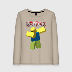 Лонгслив хлопковый женский Roblox Dab, цвет: миндальный