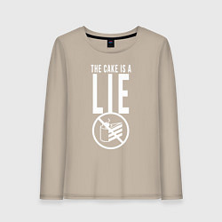 Лонгслив хлопковый женский PORTAL, цвет: миндальный