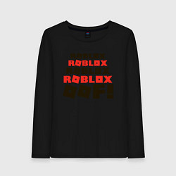 Лонгслив хлопковый женский ROBLOX, цвет: черный