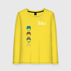 Лонгслив хлопковый женский Beatles, цвет: желтый