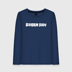 Лонгслив хлопковый женский GreenDay, цвет: тёмно-синий