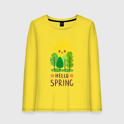 Женский лонгслив Hello Spring