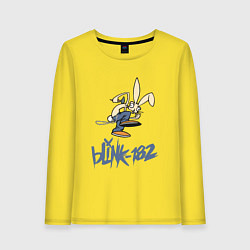 Лонгслив хлопковый женский BLINK-182, цвет: желтый