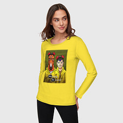 Лонгслив хлопковый женский BoJack Horseman, цвет: желтый — фото 2
