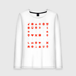 Лонгслив хлопковый женский LOVE DEATH ROBOTS LDR, цвет: белый