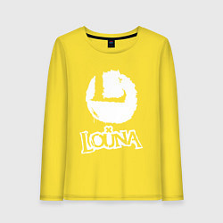 Лонгслив хлопковый женский Louna, цвет: желтый