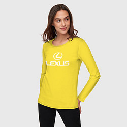 Лонгслив хлопковый женский LEXUS, цвет: желтый — фото 2