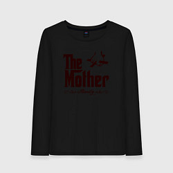 Лонгслив хлопковый женский The Mother, цвет: черный