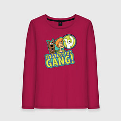 Лонгслив хлопковый женский Mystery Inc Gang !, цвет: маджента