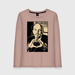Лонгслив хлопковый женский Ленин Oko, цвет: пыльно-розовый