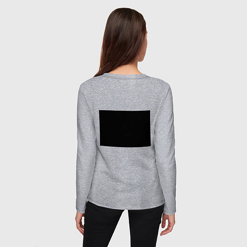 Женский лонгслив Изоляция / Меланж – фото 4