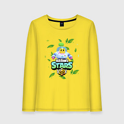 Лонгслив хлопковый женский Sprout Brawl Stars, цвет: желтый