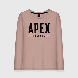 Лонгслив хлопковый женский APEX LEGENDS НА СПИНЕ, цвет: пыльно-розовый