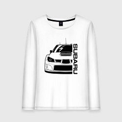 Лонгслив хлопковый женский SUBARU Z, цвет: белый