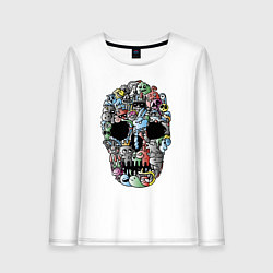 Женский лонгслив Tosh Cool skull