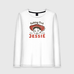 Лонгслив хлопковый женский Jessie, цвет: белый