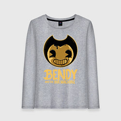 Лонгслив хлопковый женский Bendy And The Ink Machine, цвет: меланж