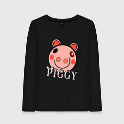 Лонгслив хлопковый женский ROBLOX PIGGY, цвет: черный