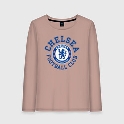 Лонгслив хлопковый женский Chelsea FC, цвет: пыльно-розовый